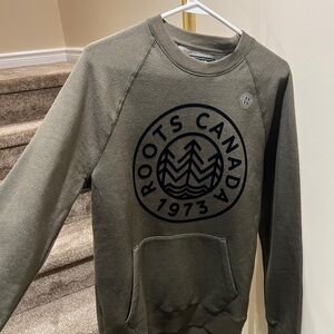 Roots Men's Forest Green Crewneck Sweater